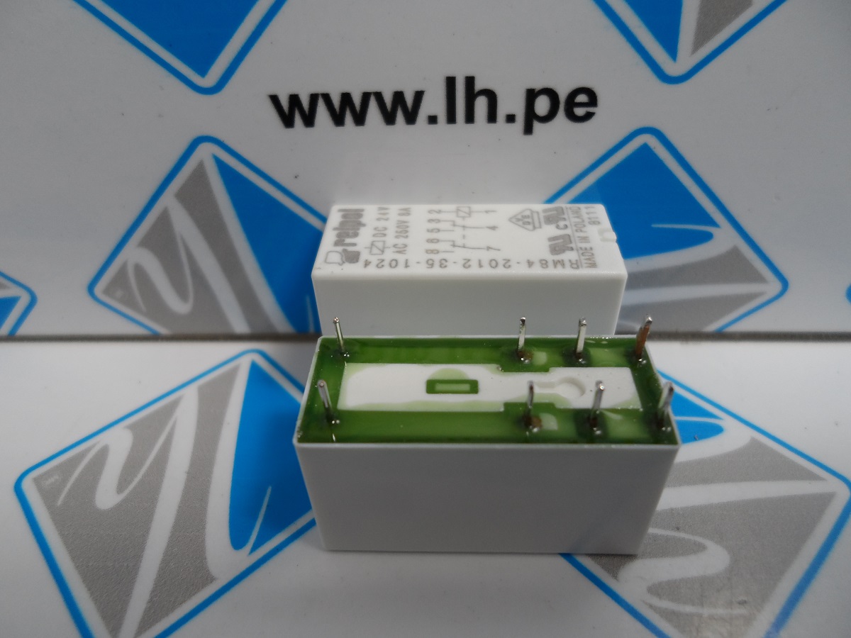 RM84-2012-35-1024       Relé electromagnético, DPDT, 24VDC, 8A/250VAC, 8 PINES